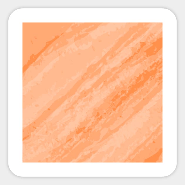 Abstract orange pastel pattern Sticker by Word and Saying